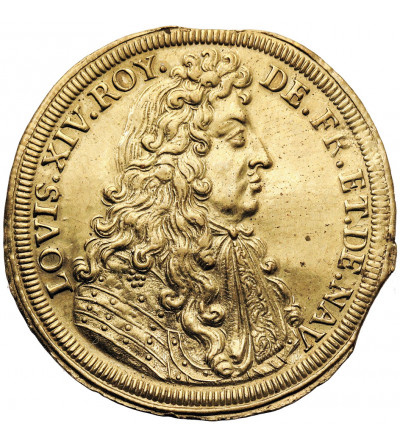 Niemcy, Norymberga, Ludwik XIV (1643- 1715). Żeton - Rechenpfennig XVII w.