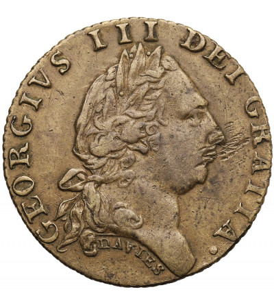 Wielkie Brytania, Jerzy III (1760 - 1820). Żeton do gry, imitacja złotej gwinei (spade guinea), 1797