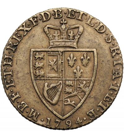 Great Britain, George III (1760 - 1820). Gaming token, imitation of gold guinea (spade guinea), 1797