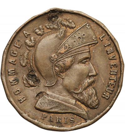 Francja, Paryż, Napoléon III (1852-1870). Żeton promocyjny, 20 Centimes le Crayon Mengin (1850-1864)