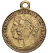 Francja, Napoléon III (1852-1870). Medal 1856 upamiętniający chrzest Księcia Cesarskiego Eugene Louis Jean Joseph