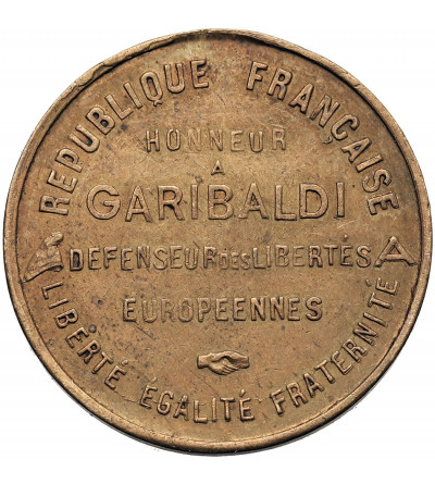 Francja. Medal, Hołd Republiki Francuskiej dla Garibaldiego (1807 - 1882), Obrońcy Europejskich Wolności, XIX wiek