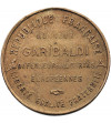 France. Medal, Homage of the French Republic to Garibaldi (1807 - 1882), Defender of European Freedoms, 19th century