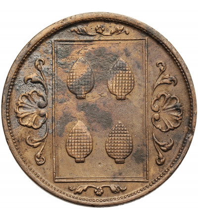 Szwecja, Karol XIV Jan (1818 - 1844). Medal 1823 upamiętniający ślub Oskara I z Josephine z Leuchtenberg