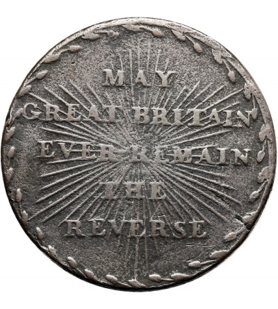 Wielka Brytania. Żeton - Token 1/2 Penny Middlesex 1794, mapa Francji, "May Britain Ever Remain The Reverse"