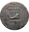 Wielka Brytania. Żeton - Token 1/2 Penny Middlesex 1794, mapa Francji, "May Britain Ever Remain The Reverse"