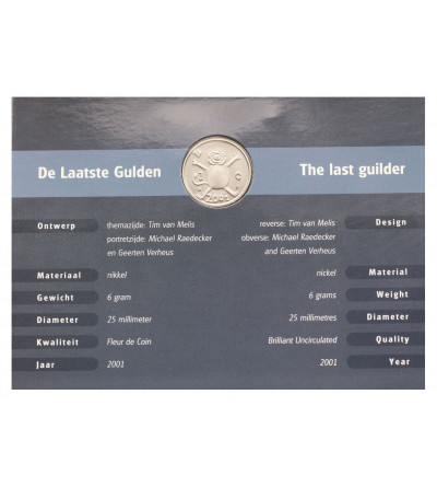 The Netherlands. Last Gulden 2001