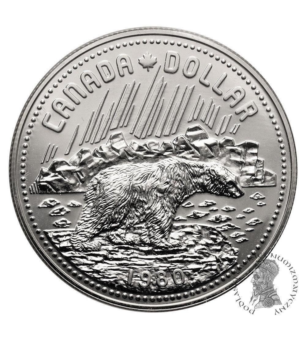 Canada. 1 Dollar 1980, 100th Anniversary of the Arctic Territories