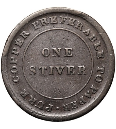 British Guiana, Victoria (1837-1901) . 1 Stiver 1838 - trade and navigation token, Balgarnie