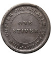 British Guiana, Victoria (1837-1901) . 1 Stiver 1838 - trade and navigation token, Balgarnie