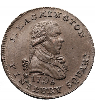 Great Britain. 1/2 (Half) Penny Token 1795, Middlesex - Lackington, HALFPENNY OF LACKINGTON