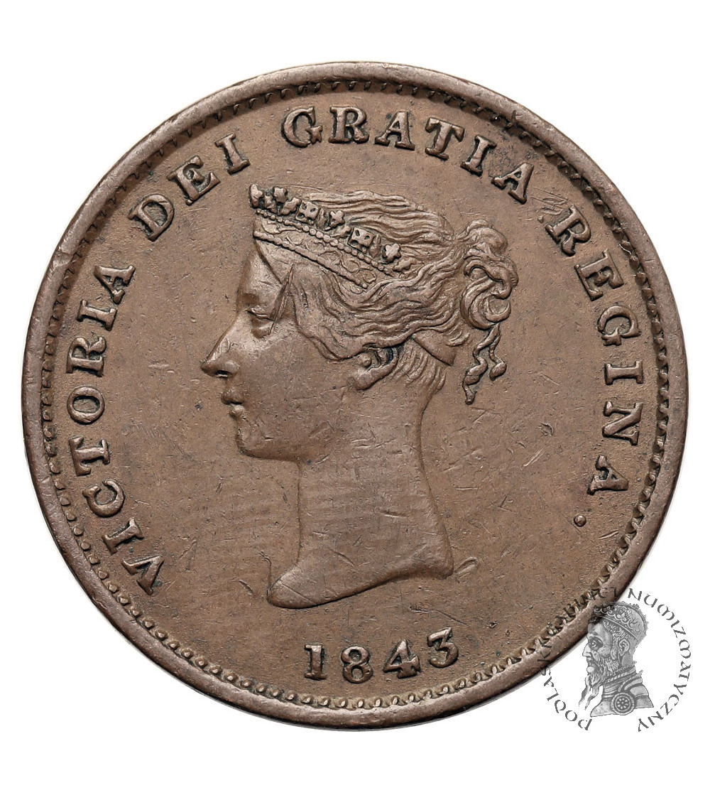 Canada, New Brunswick. 1/2 (Half) Penny Token 1843, Victoria