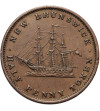 anada, Nowy Brunszwik. 1/2 Penny Token 1843, Wiktoria