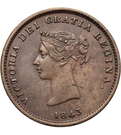 Canada, New Brunswick. 1/2 (Half) Penny Token 1843, Victoria