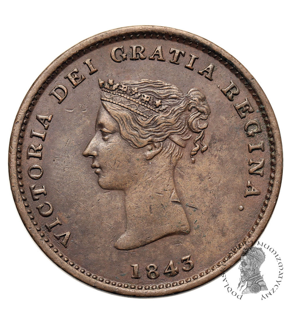 Canada, New Brunswick. 1/2 (Half) Penny Token 1843, Victoria