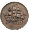 Kanada, Wyspa Księcia Edwarda. 1/2 (Half) Penny Token (1830 - 1835), "Ships, Colonies and Commerce"