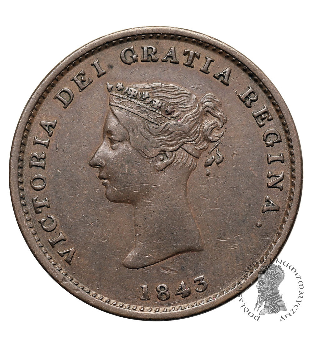 Canada, New Brunswick. 1/2 Penny Token 1843, Victoria