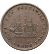 Canada, New Brunswick. 1/2 Penny Token 1843, Victoria