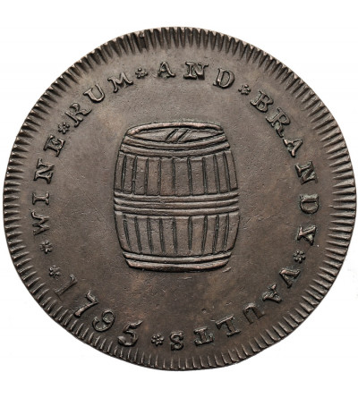 Wielka Brytania, Middlesex. 1/2 (Half) Penny Token 1795, Edward Neeton, St Mary Le Bone’, Saracen Conder, żeton domu publicznego