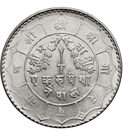 Nepal, Tribhuvana Bir Bikram, VS 1968-2007 / 1911-1950 AD. Rupee, VS 2006 / 1949 AD