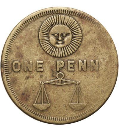 USA. 1 Penny Woodmen of the World (Strażnicy Świata) - Żeton reklamowy (Advertising Token)