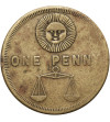 USA. 1 Penny Woodmen of the World (Guardians of the World) - Advertising Token