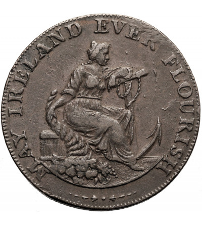 Ireland, Dublin. 1/2 (Half) Penny Token 1794, “MAY IRELAND EVER FLOURISH”