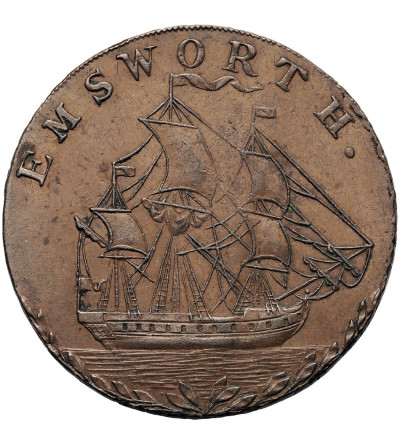 Great Britain, Hampshire. 1/2 (Half) Penny Token 1793, EMSWORTH