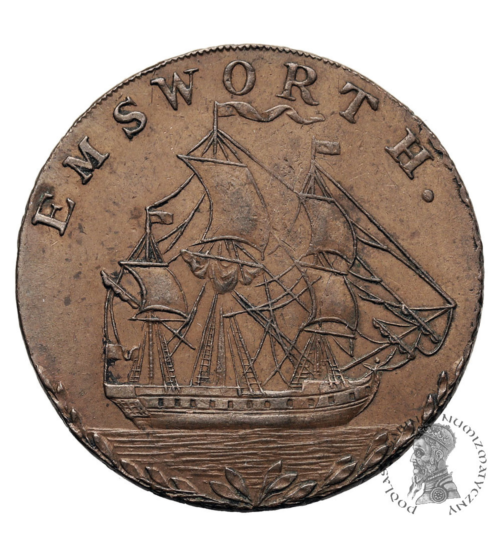 Great Britain, Hampshire. 1/2 (Half) Penny Token 1793, EMSWORTH