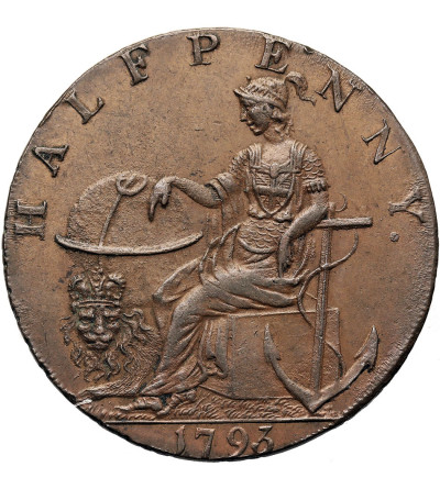 Great Britain, Hampshire. 1/2 (Half) Penny Token 1793, EMSWORTH