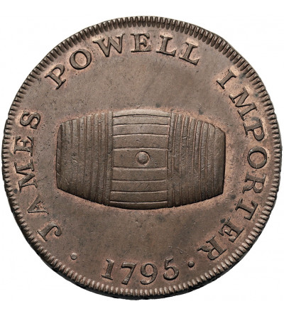 Great Britain, Wales, Monmouthshire, Abergavenny. 1/2 (Half) Penny Token 1795, JAMES POWELL, (Conder tokens 1787-1797)