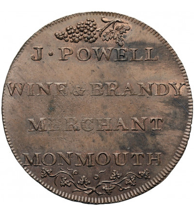 Great Britain, Wales, Monmouthshire, Abergavenny. 1/2 (Half) Penny Token 1795, JAMES POWELL, (Conder tokens 1787-1797)