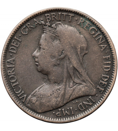 Great Britain. “H. C. SHORTER” Token 1901, hand engraved on a 1/2 Queen Victoria Penny coin