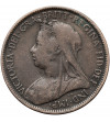 Great Britain. “H. C. SHORTER” Token 1901, hand engraved on a 1/2 Queen Victoria Penny coin