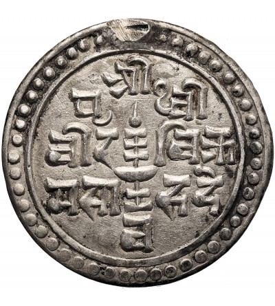 Nepal, Prithvi Bir Bikram, 1881-1911 AD. 1/4 Mohar, SE 1817 / 1895 AD