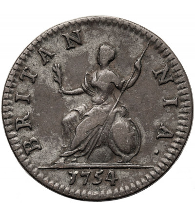 Great Britain, George II, 1727-1760. Farthing 1754, BRITAN - NIA