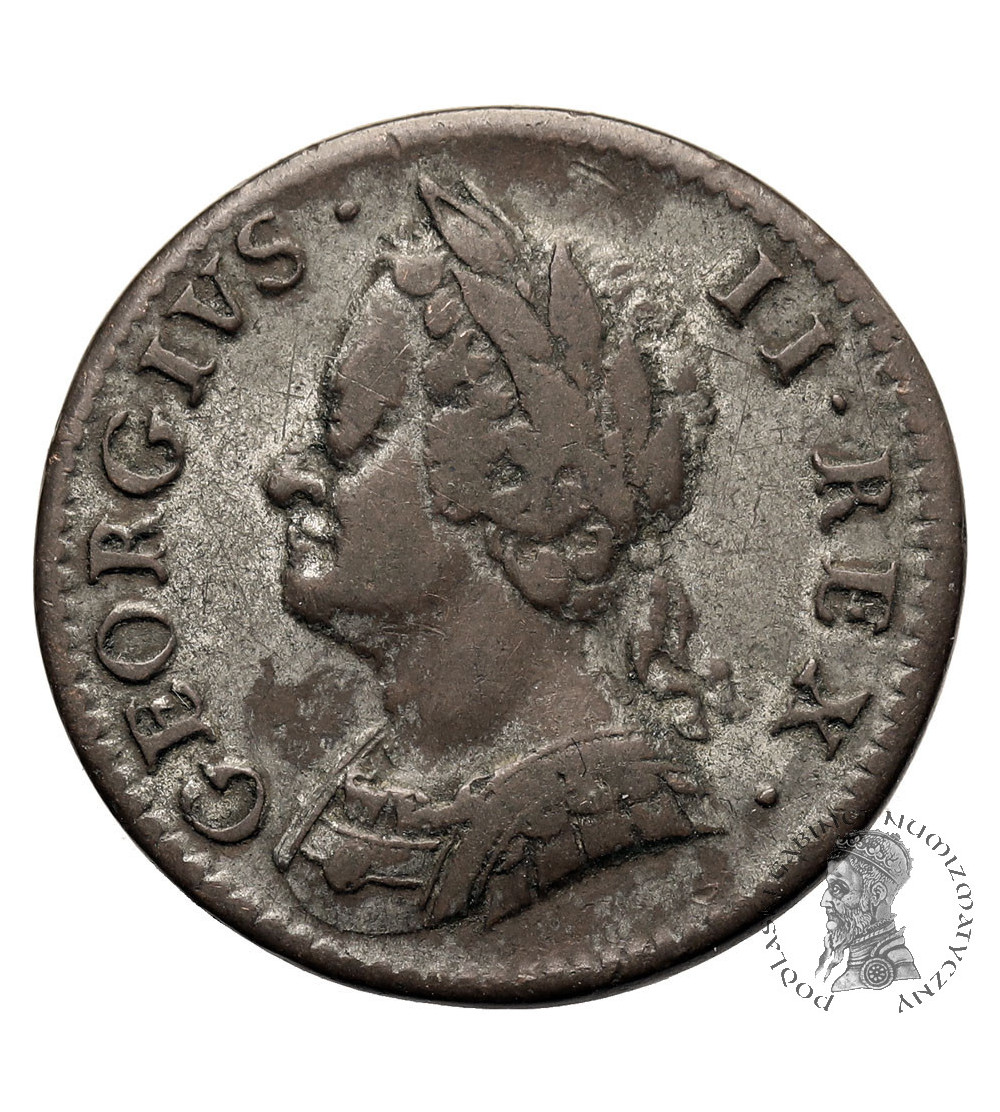 Great Britain, George II, 1727-1760. Farthing 1754, BRITAN - NIA