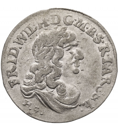 Brandenburg-Preussen (Prussia). Friedrich Wilhelm, the great elector, 1640-1688. 6 Gröscher 1682, HS, Königsberg