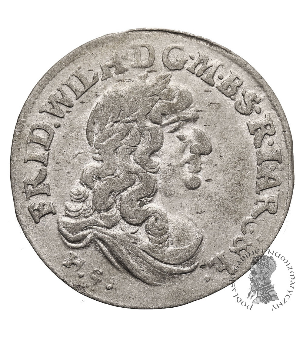 Brandenburg-Preussen (Prussia). Friedrich Wilhelm, the great elector, 1640-1688. 6 Gröscher 1682, HS, Königsberg