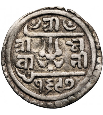 Nepal, Pratap Simha, SE 1696-1699 / 1775-1777 AD. 1/4 Mohar, SE 1697 / 1775 AD