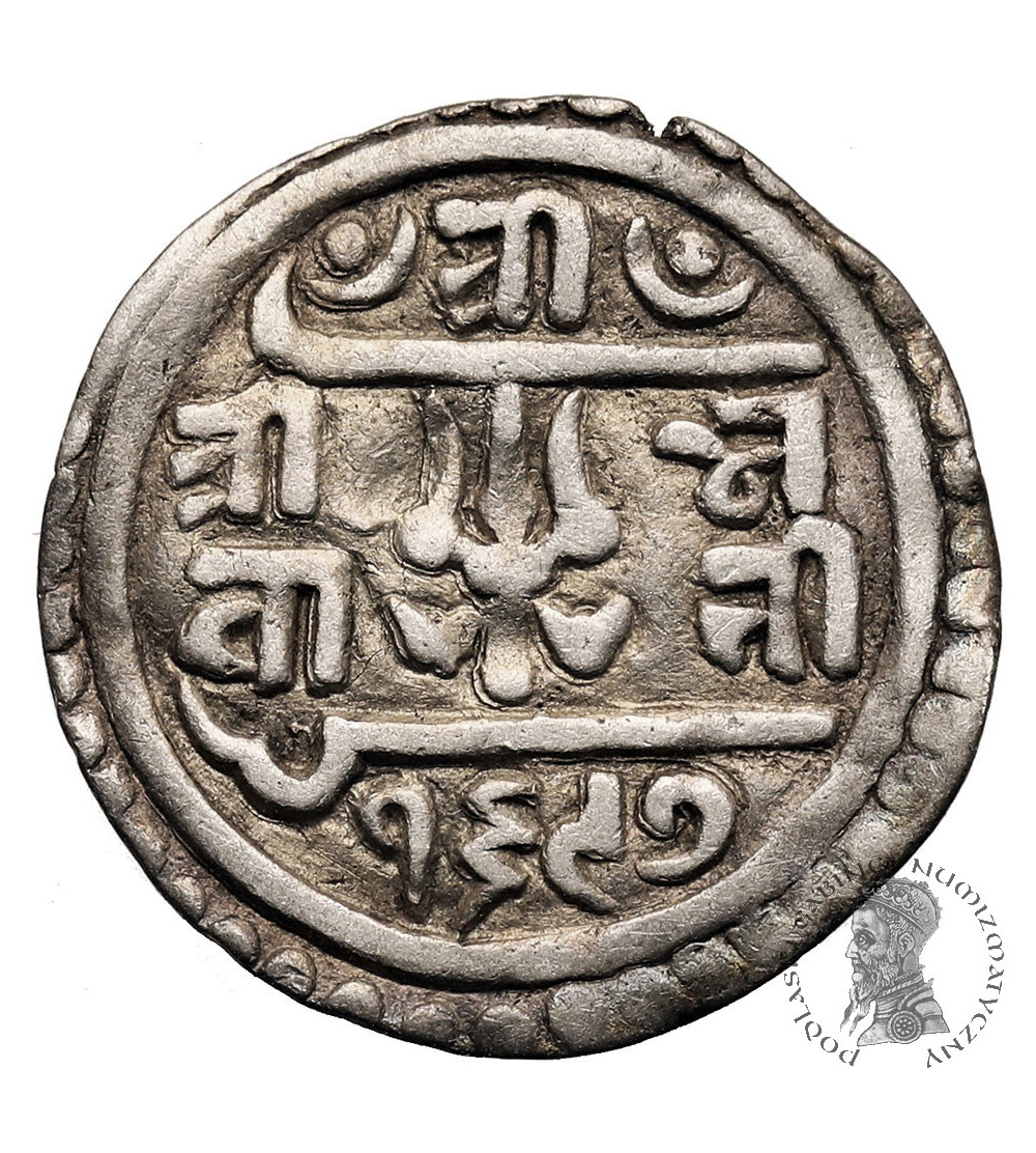 Nepal, Pratap Simha, SE 1696-1699 / 1775-1777 AD. 1/4 Mohar, SE 1697 / 1775 AD