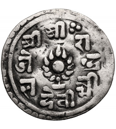 Nepal, Rana Bahadur, SE 1699-1720 / 1777-1799 AD. 1/4 Mohar, SE 1700 / 1778 AD