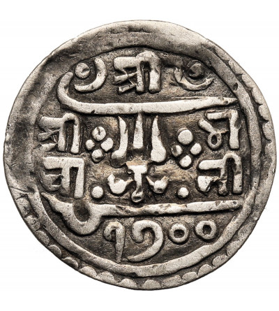 Nepal, Rana Bahadur, SE 1699-1720 / 1777-1799 AD. 1/4 Mohar, SE 1700 / 1778 AD