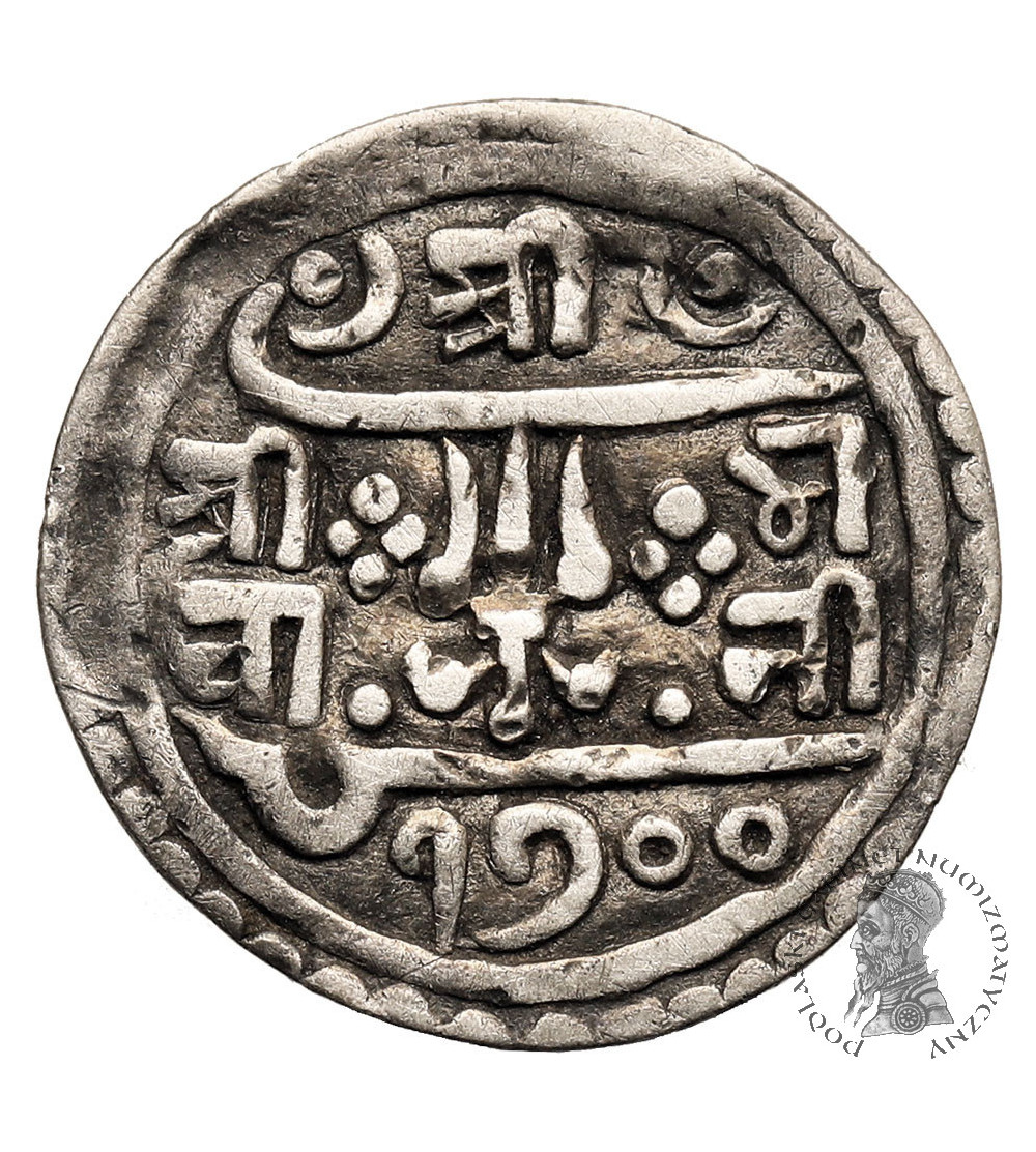 Nepal, Rana Bahadur, SE 1699-1720 / 1777-1799 AD. 1/4 Mohar, SE 1700 / 1778 AD