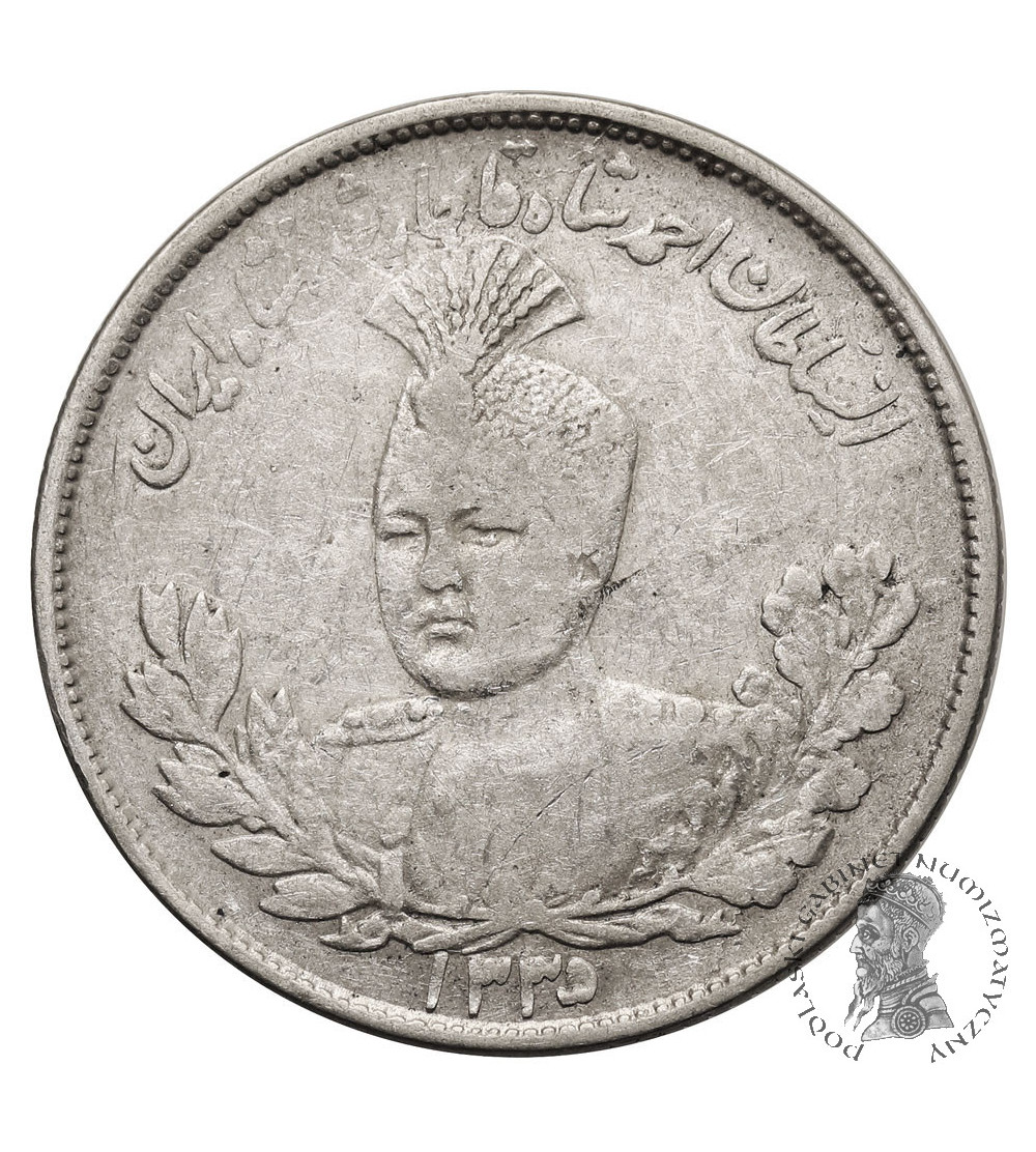 Iran. Sultan Ahmad Shah, AH 1327-1344 / 1909-1925 AD. 2000 Dinars (2 Kran) AH 1335 / 1916 AD