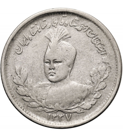 Iran. Sultan Ahmad Shah, AH 1327-1344 / 1909-1925 AD. 1000 Dinars (1 Kran/ Qiran), AH 1337 / 1918 AD