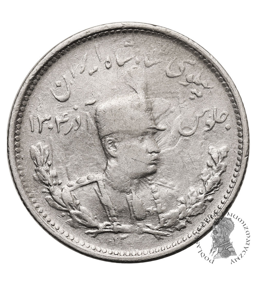 Iran, Reza Shah, AH 1344-1360 / 1925-1941. 1000 Dinarów (1 Kran / Qiran), SH 1306 / 1927 AD