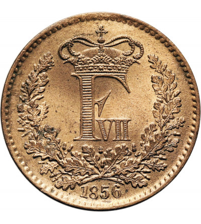 Dania, Frederik VII 1848-1863. 1 Skilling Rigsmont 1856 (o), Altona