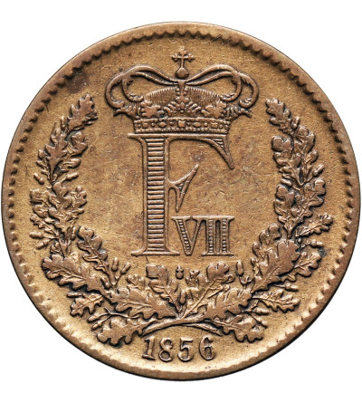 Dania, Frederik VII 1848-1863. 1 Skilling Rigsmont 1856 (o), Altona