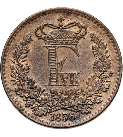 Dania, Frederik VII 1848-1863. 1 Skilling Rigsmont 1856 (o), Altona